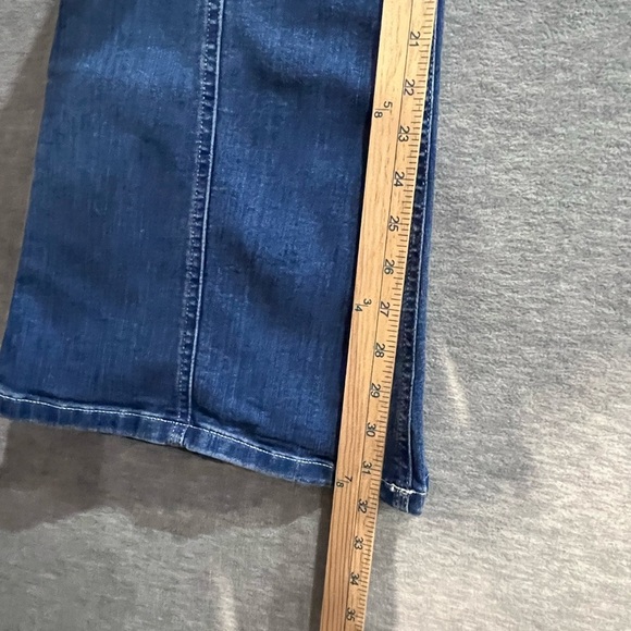 Express Blue Flare Wide Leg Jeans - Picture 6 of 7